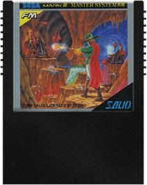 Cartridge artwork for Solomon No Kagi - Oujo Rihita No Namida on the Sega Master System.