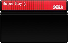 Cartridge artwork for Super Boy 3 on the Sega Master System.