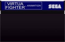 Cartridge artwork for Virtua Fighter Animation on the Sega Master System.
