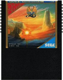 Cartridge artwork for Ys on the Sega Master System.