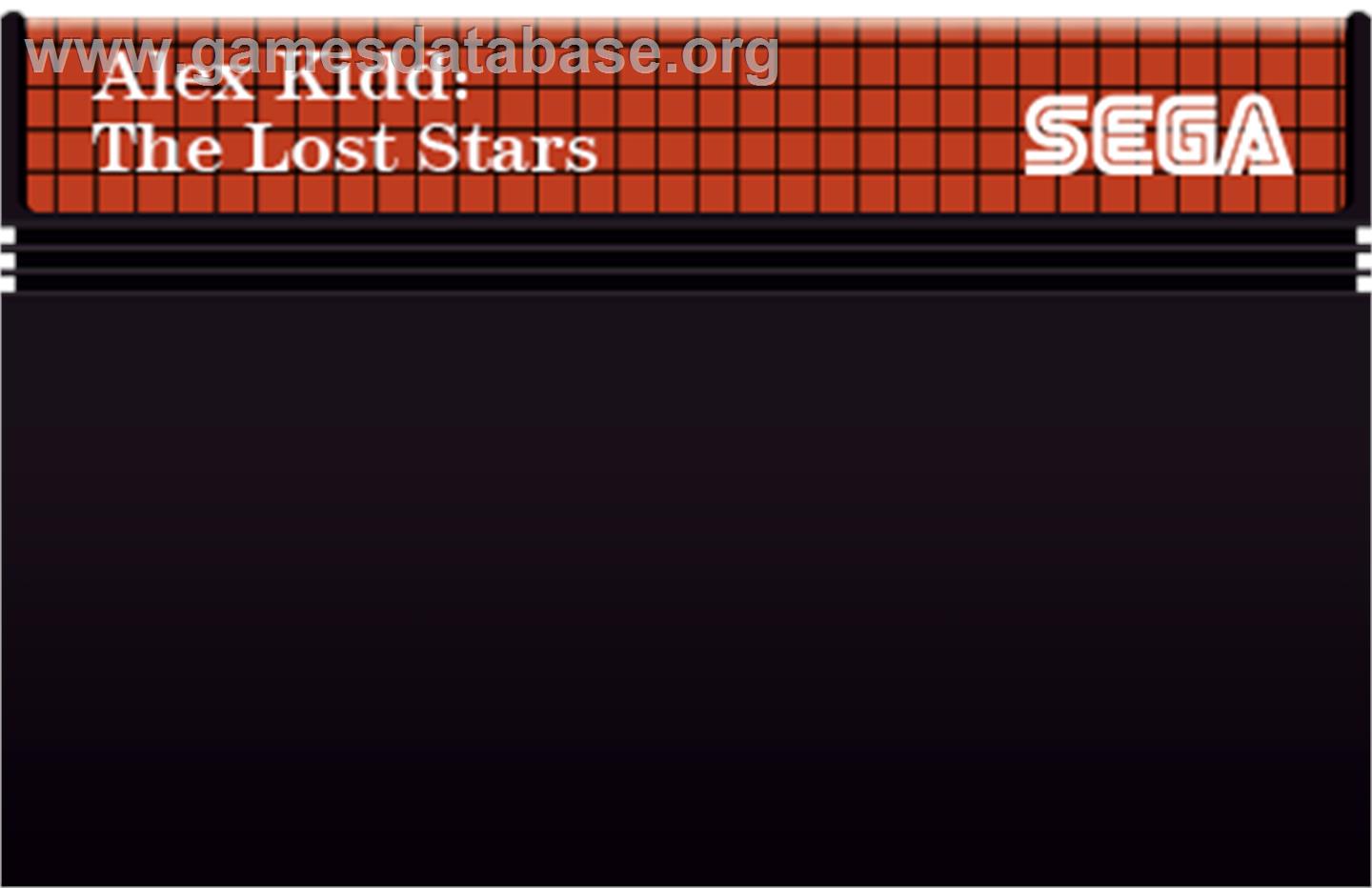 Alex Kidd: The Lost Stars - Sega Master System - Artwork - Cartridge