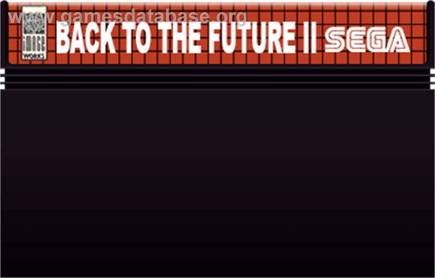 Back To The Future Part 2 - Sega Master System - Artwork - Cartridge