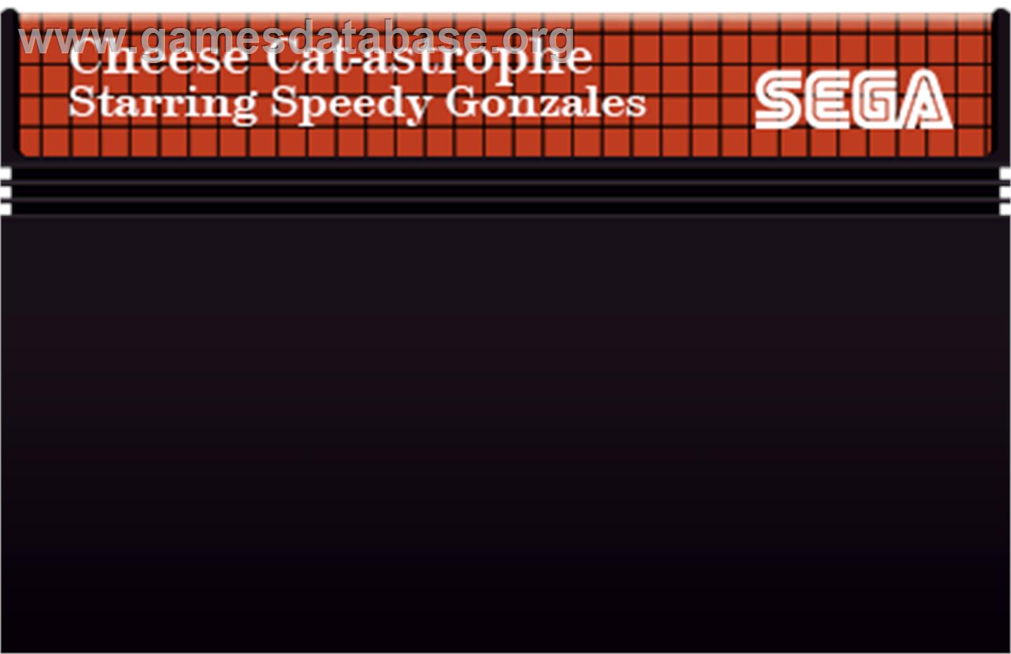 Cheese Cat-Astrophe starring Speedy Gonzales - Sega Master System - Artwork - Cartridge