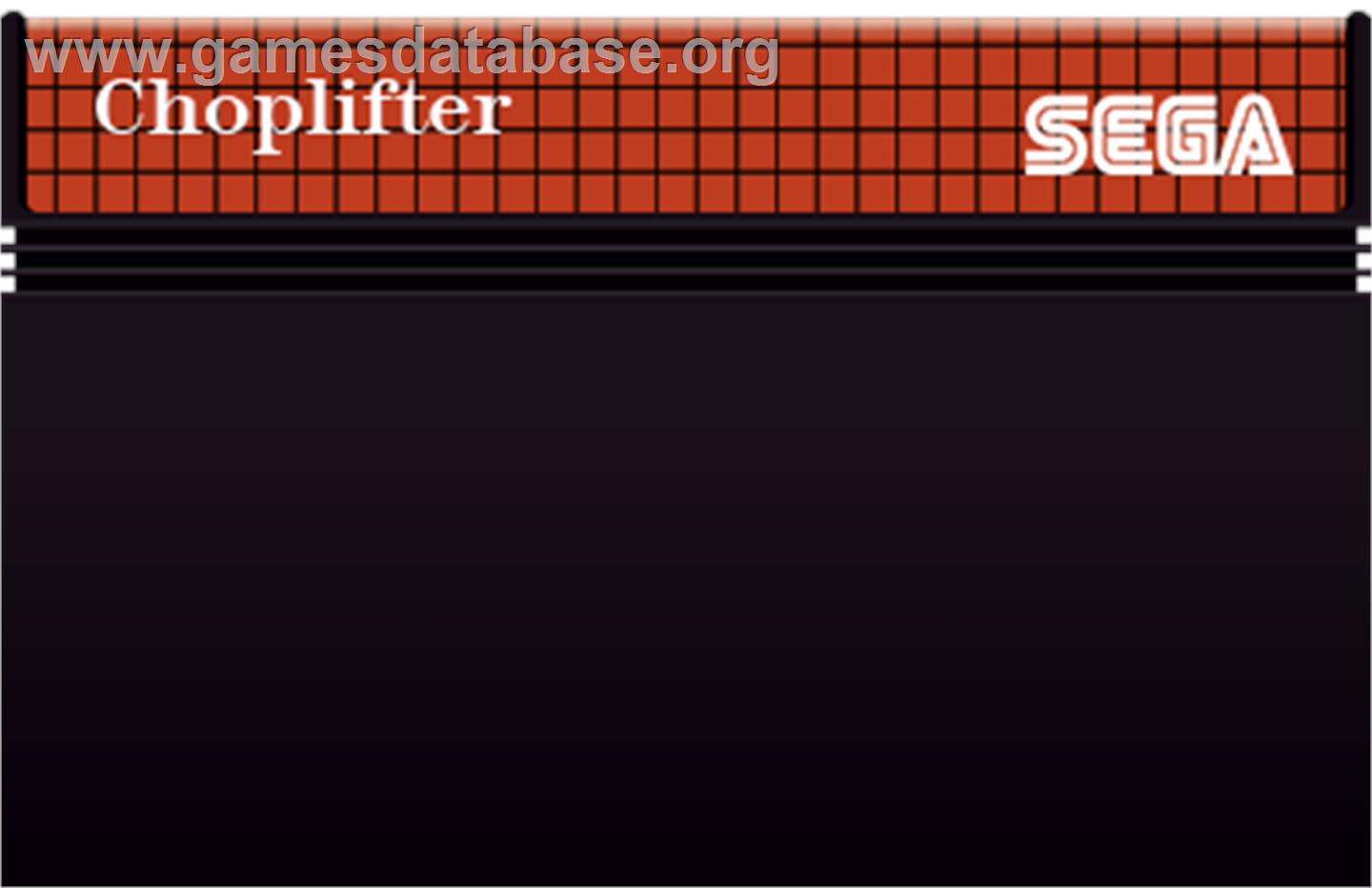 Choplifter - Sega Master System - Artwork - Cartridge