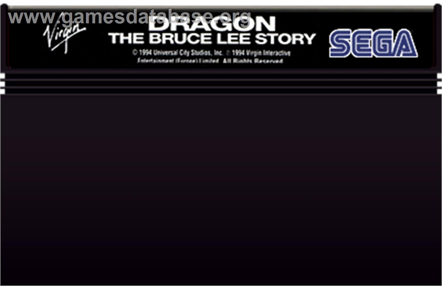 Dragon: The Bruce Lee Story - Sega Master System - Artwork - Cartridge