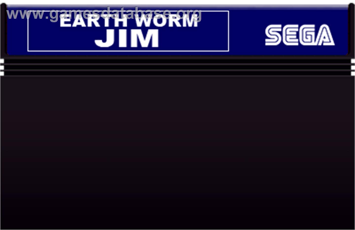 Earthworm Jim - Sega Master System - Artwork - Cartridge
