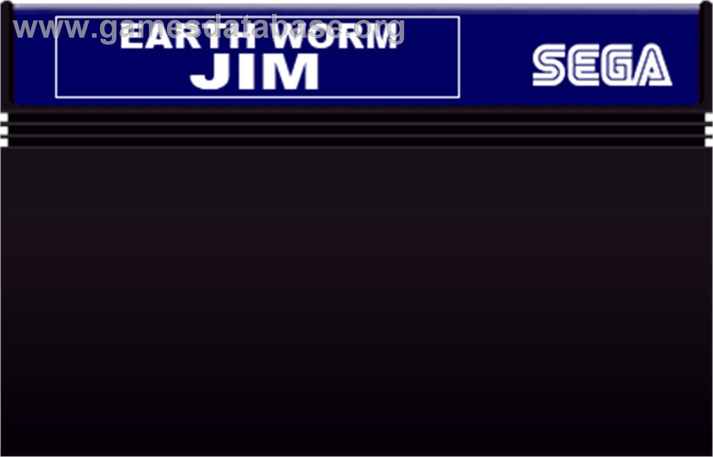 Earthworm Jim - Sega Master System - Artwork - Cartridge