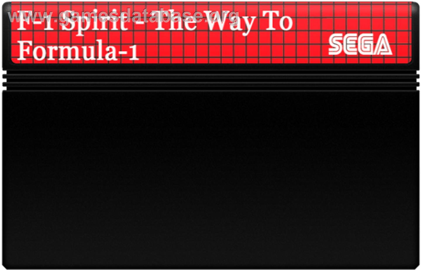 F-1 Spirit - The Way To Formula-1 - Sega Master System - Artwork - Cartridge