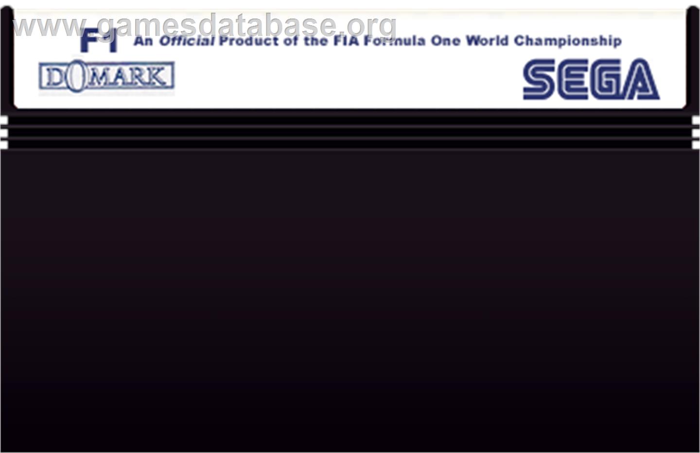 F1 - Sega Master System - Artwork - Cartridge