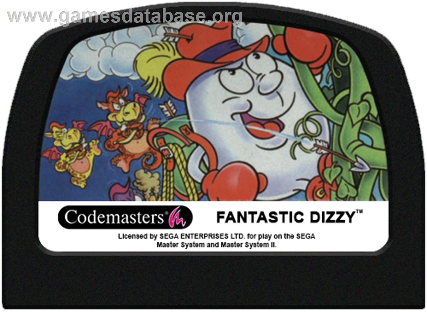 Fantastic Adventures of Dizzy - Sega Master System - Artwork - Cartridge