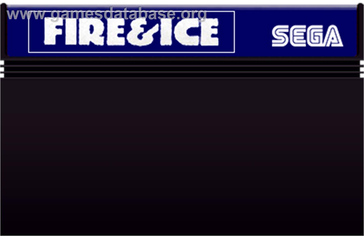 Fire and Ice - Sega Master System - Artwork - Cartridge