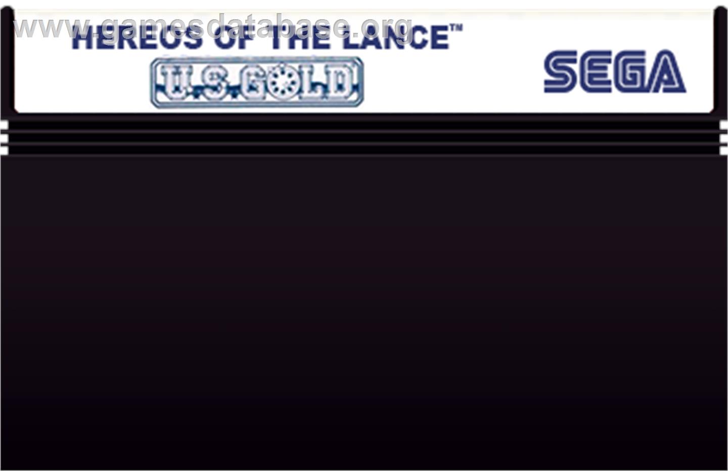 Heroes of the Lance - Sega Master System - Artwork - Cartridge