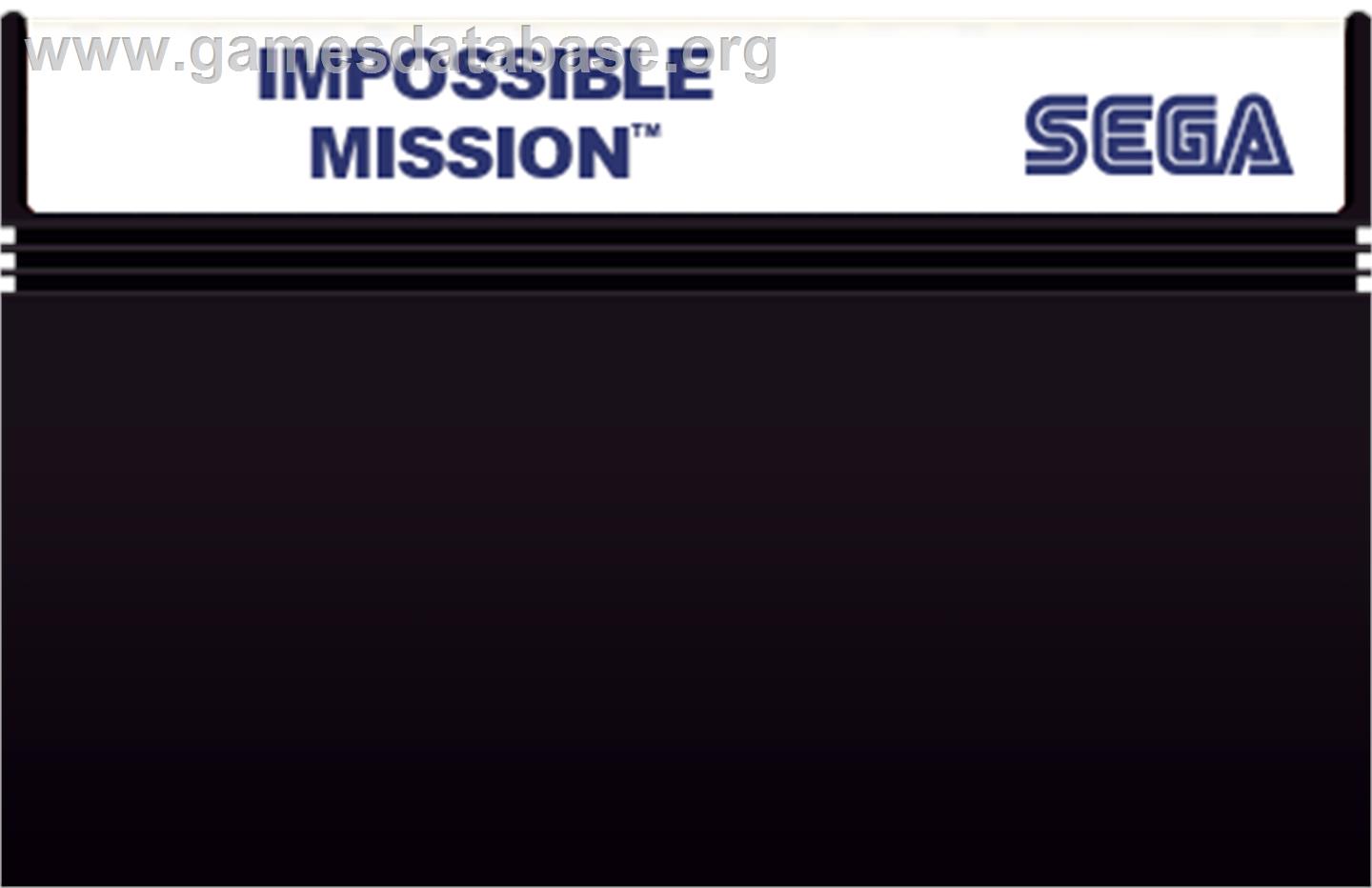 Impossible Mission - Sega Master System - Artwork - Cartridge