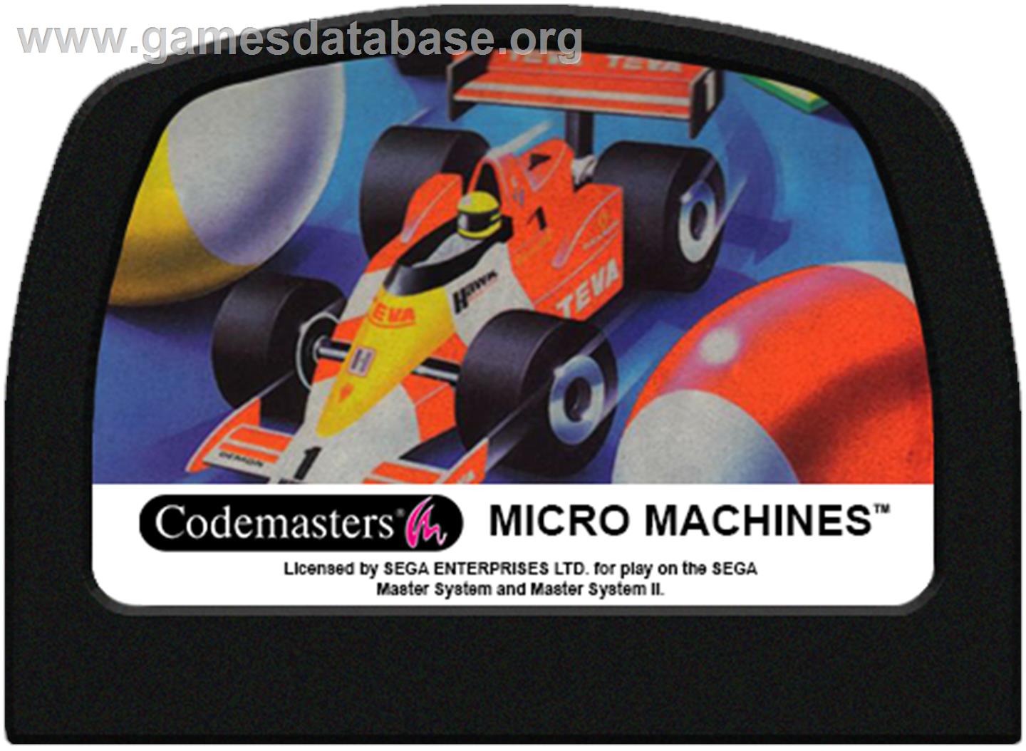 Micro Machines - Sega Master System - Artwork - Cartridge