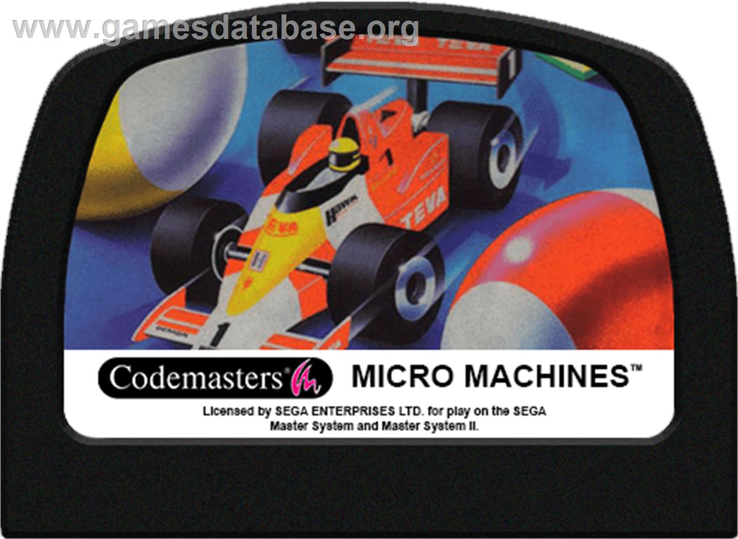 Micro Machines - Sega Master System - Artwork - Cartridge