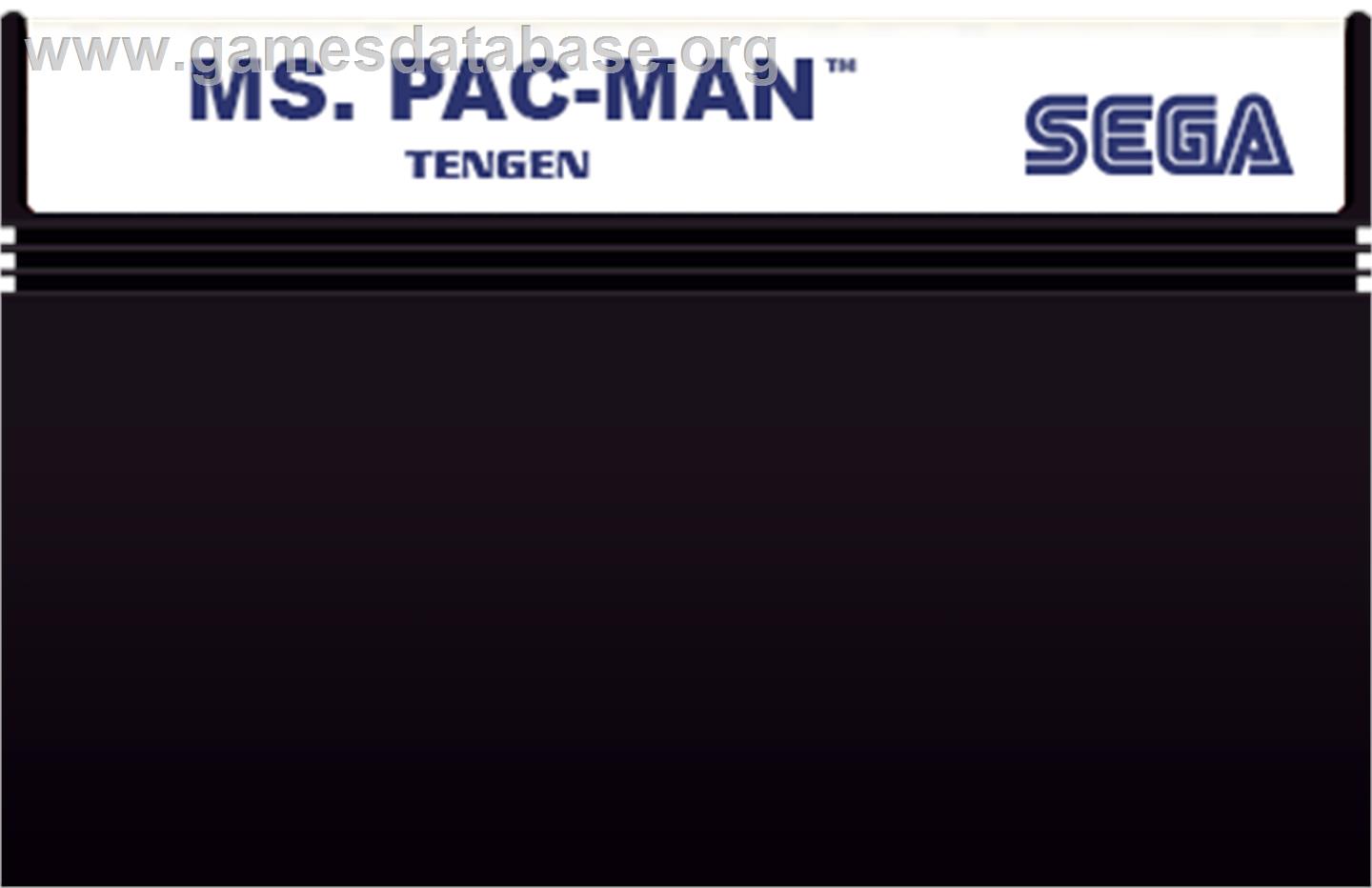 Ms. Pac-Man - Sega Master System - Artwork - Cartridge