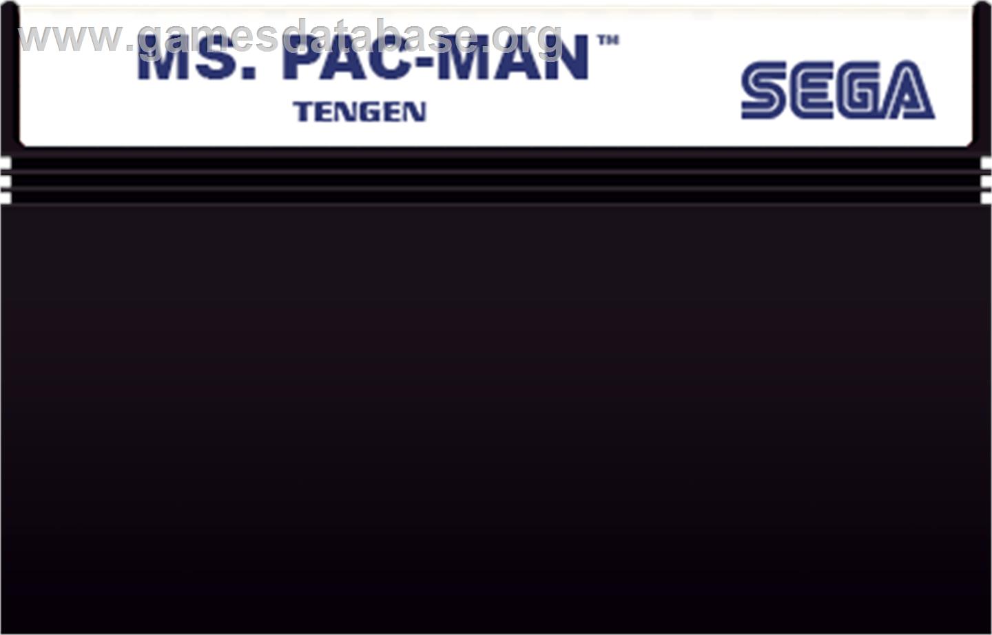 Ms. Pac-man - Sega Master System - Artwork - Cartridge
