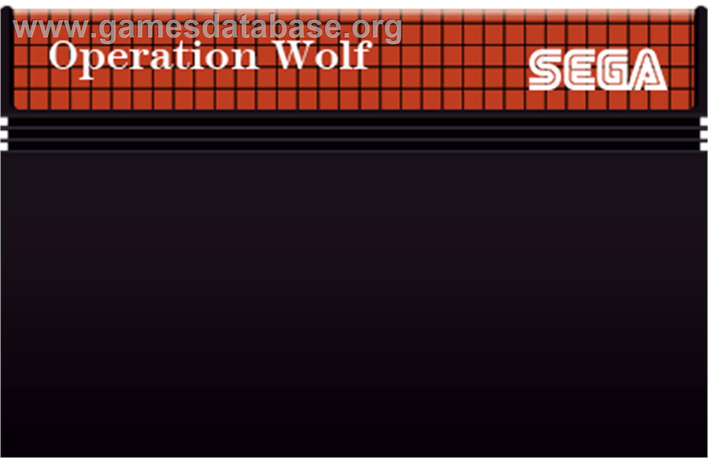 Operation Wolf - Sega Master System - Artwork - Cartridge