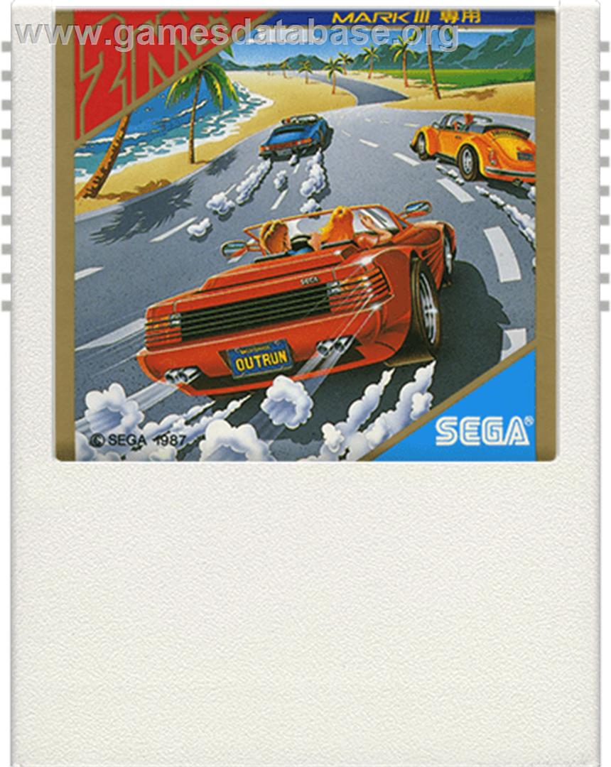 Out Run - Sega Master System - Artwork - Cartridge