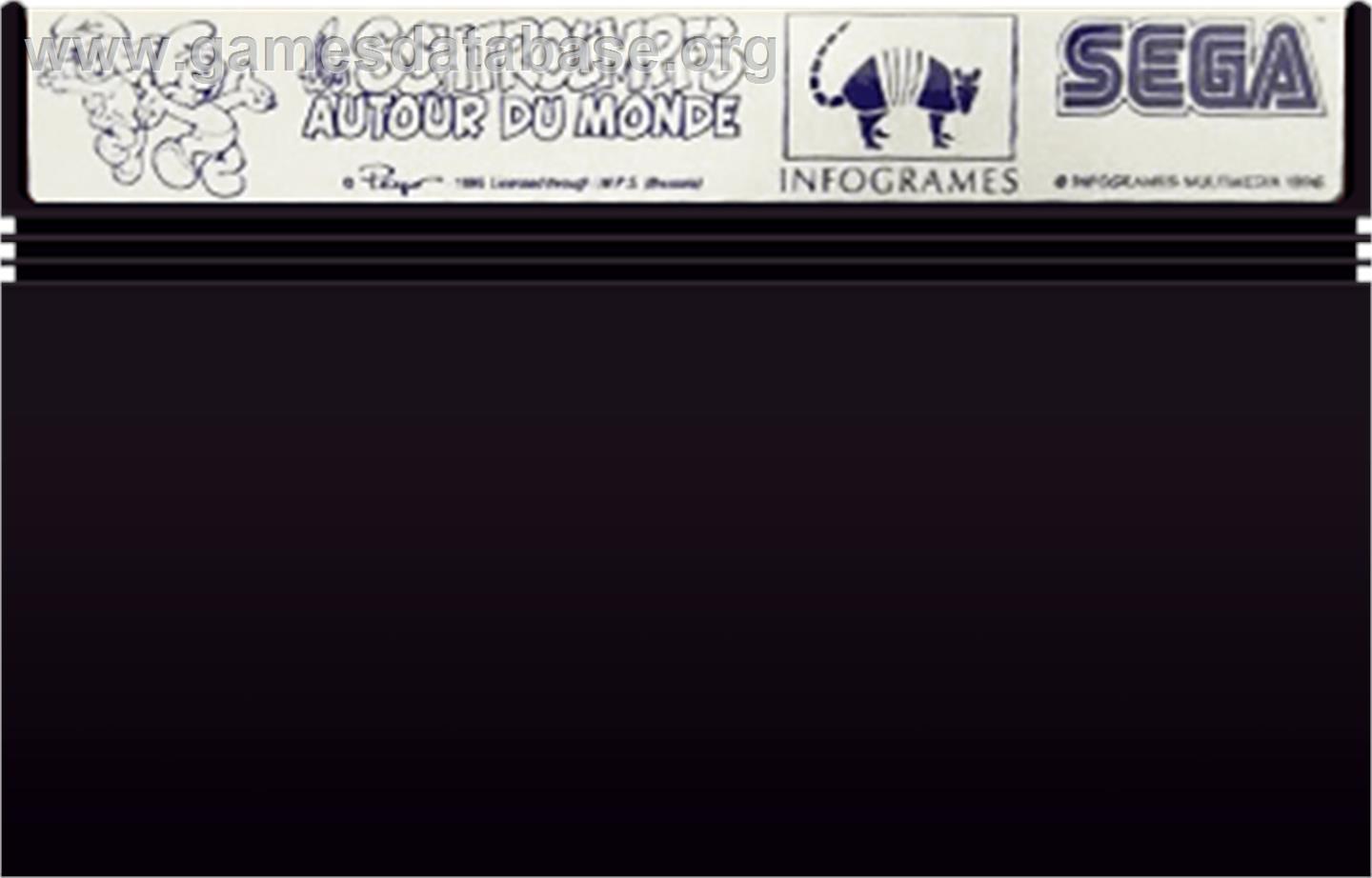Schtroumpfs Autour Du Monde, Les - Sega Master System - Artwork - Cartridge