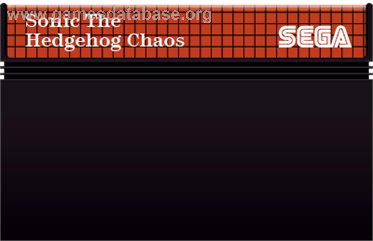 Sonic Chaos - Sega Master System - Artwork - Cartridge