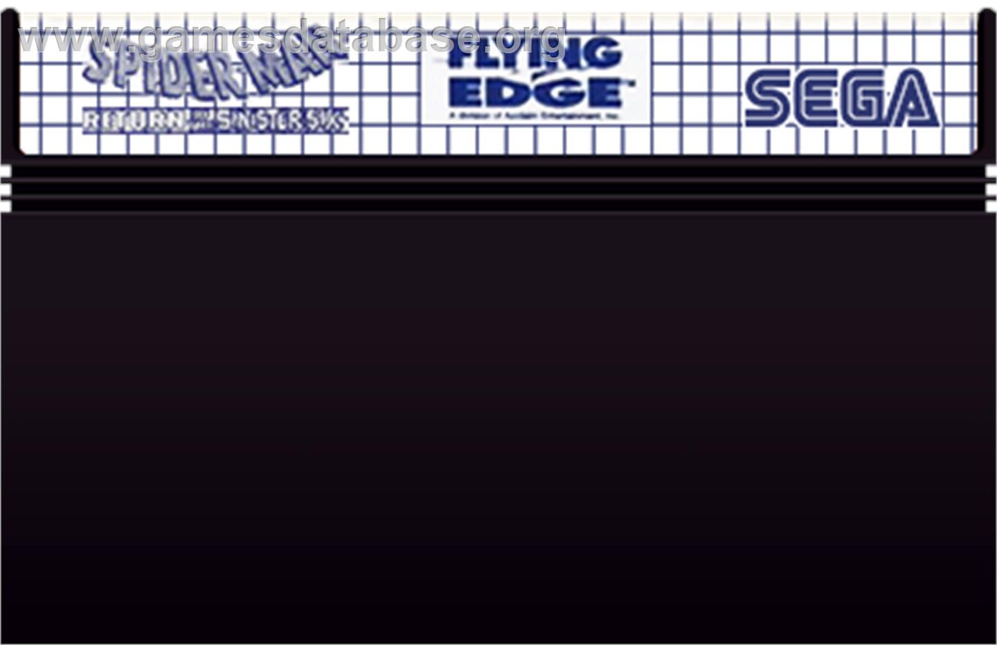 Spider-Man: Return of the Sinister Six - Sega Master System - Artwork - Cartridge