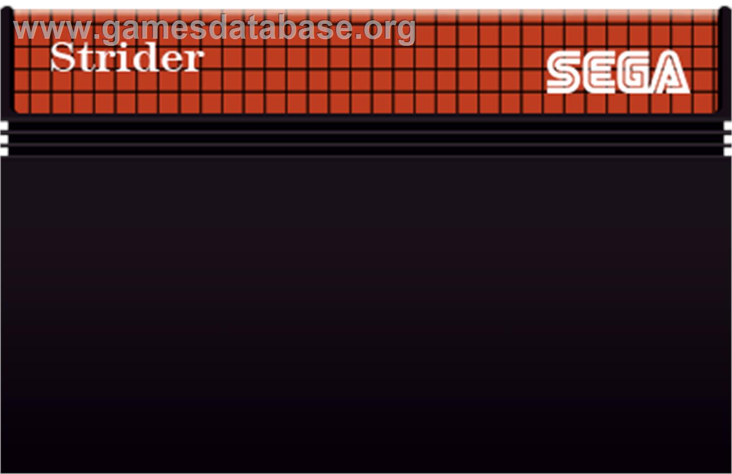 Strider - Sega Master System - Artwork - Cartridge