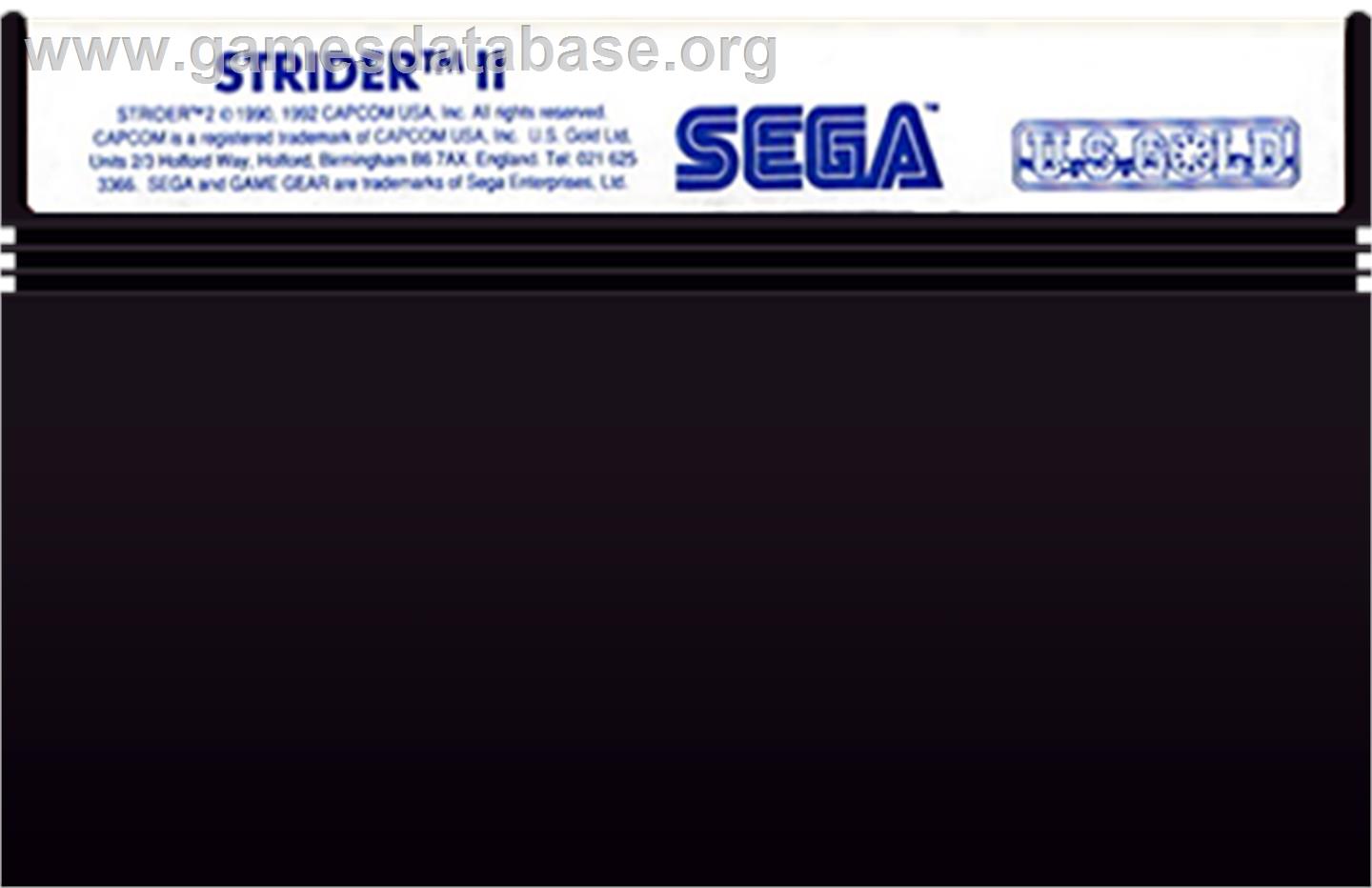 Strider 2 - Sega Master System - Artwork - Cartridge
