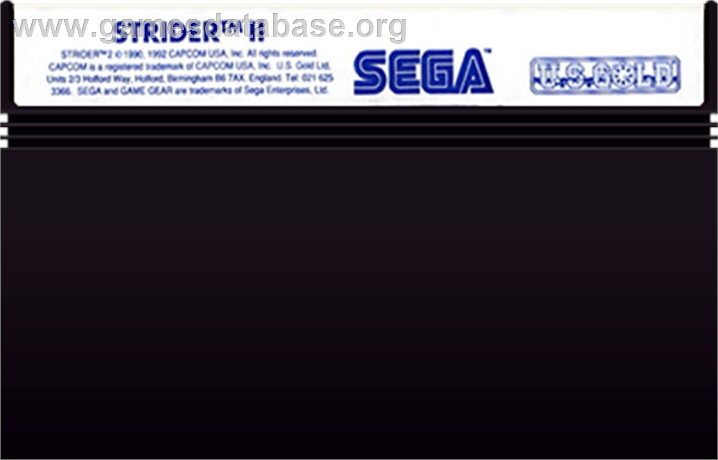 Strider 2 - Sega Master System - Artwork - Cartridge