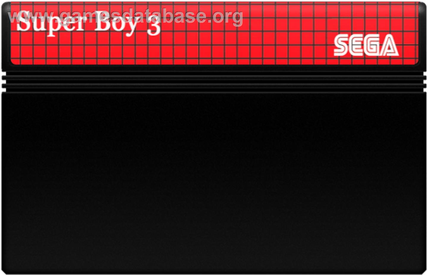 Super Boy 3 - Sega Master System - Artwork - Cartridge