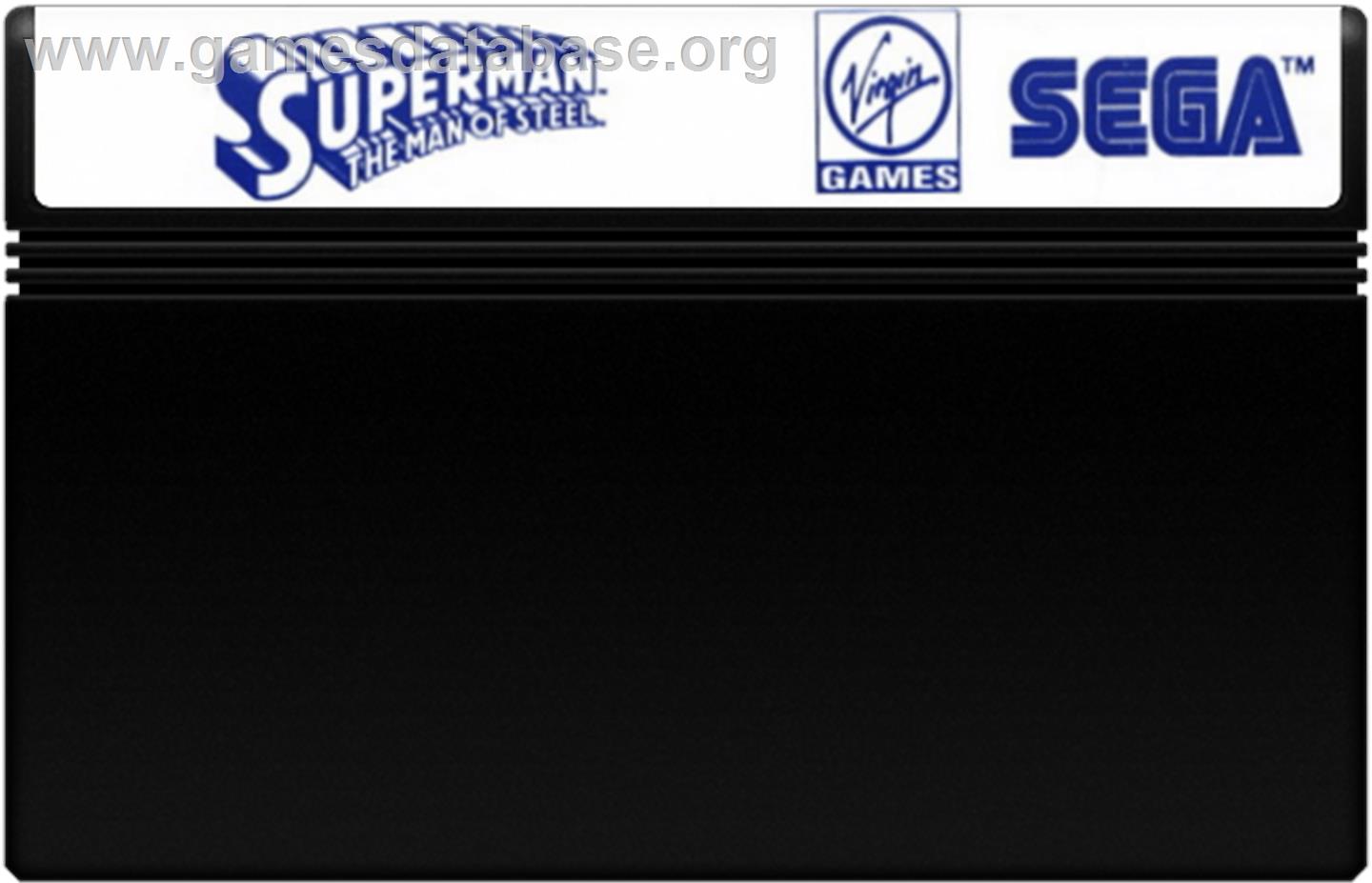 Superman - The Man Of Steel - Sega Master System - Artwork - Cartridge