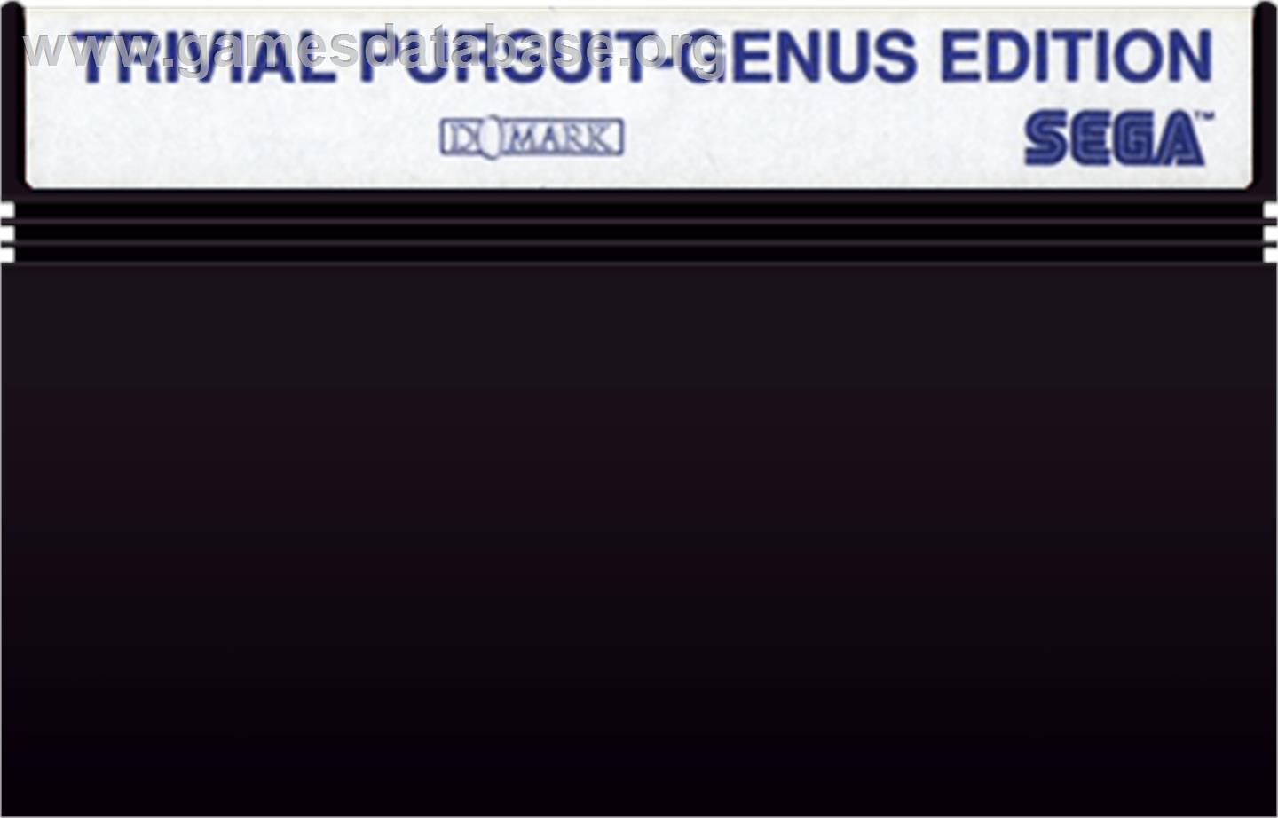 Trivial Pursuit - Genus Edition - Sega Master System - Artwork - Cartridge
