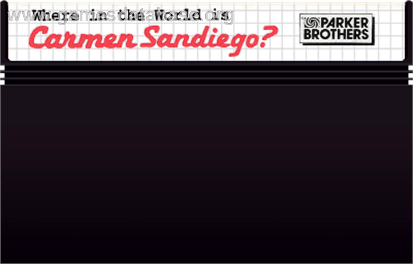 Where in the World is Carmen Sandiego? - Sega Master System - Artwork - Cartridge