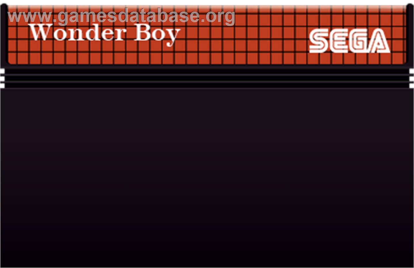 Wonder Boy - Sega Master System - Artwork - Cartridge
