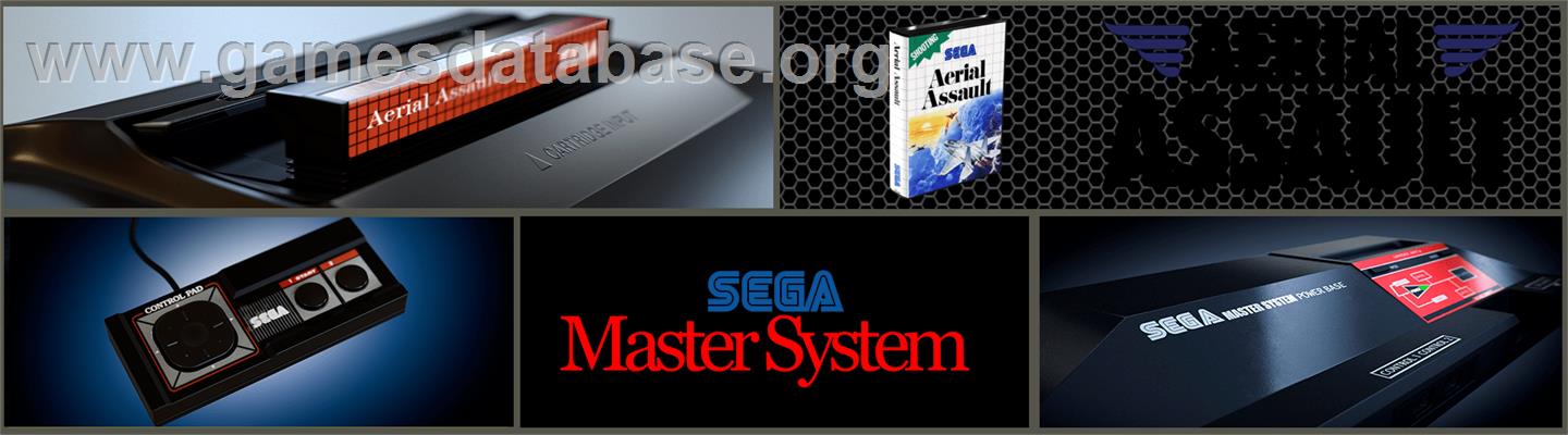 Aerial Assault - Sega Master System - Artwork - Marquee