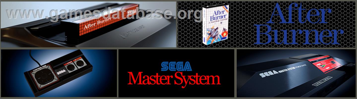 After Burner - Sega Master System - Artwork - Marquee