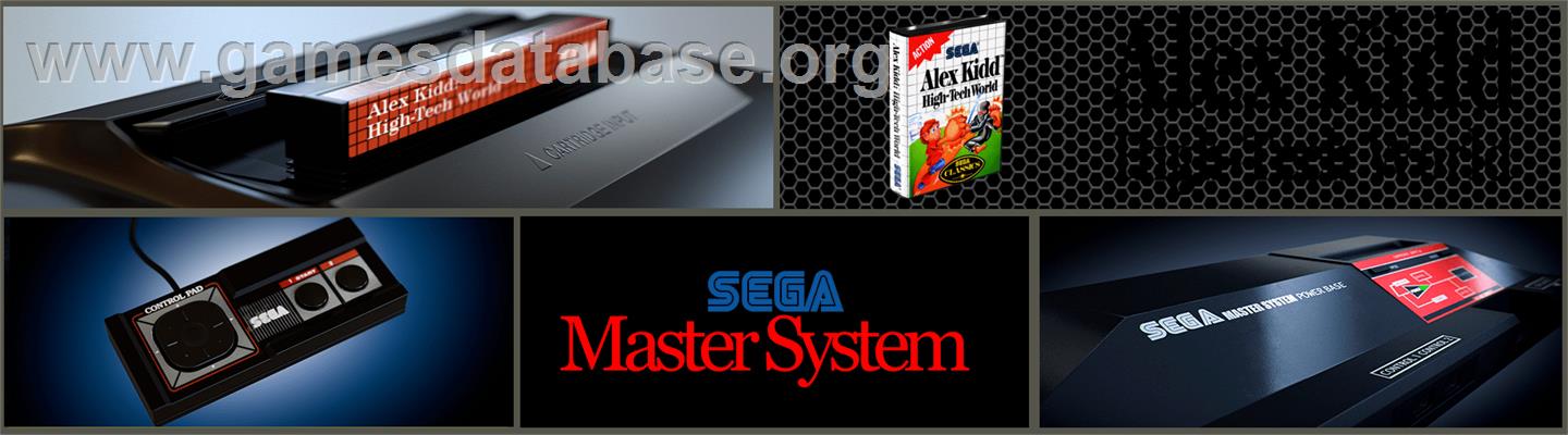 Alex Kidd: High-Tech World - Sega Master System - Artwork - Marquee