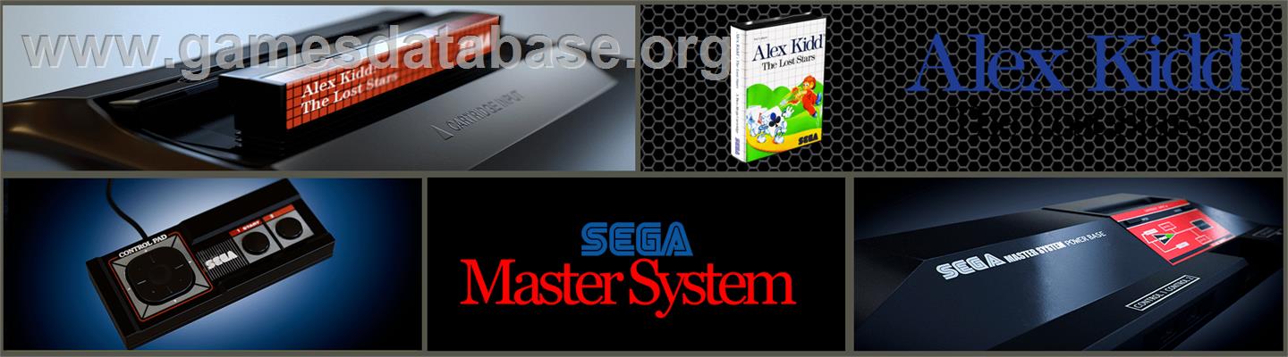 Alex Kidd: The Lost Stars - Sega Master System - Artwork - Marquee