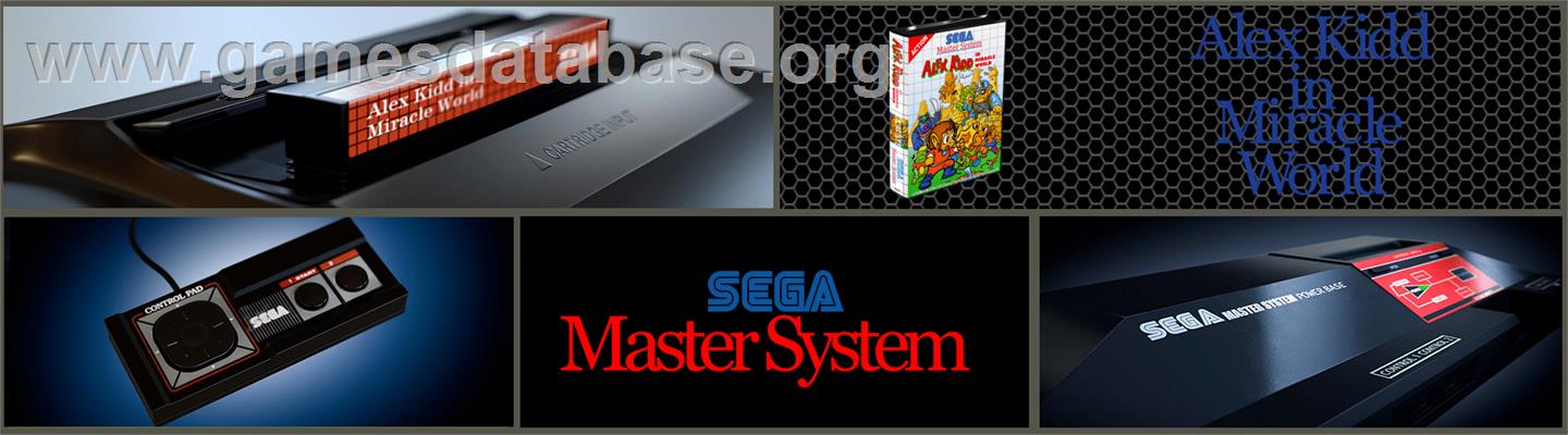 Alex Kidd in Miracle World - Sega Master System - Artwork - Marquee