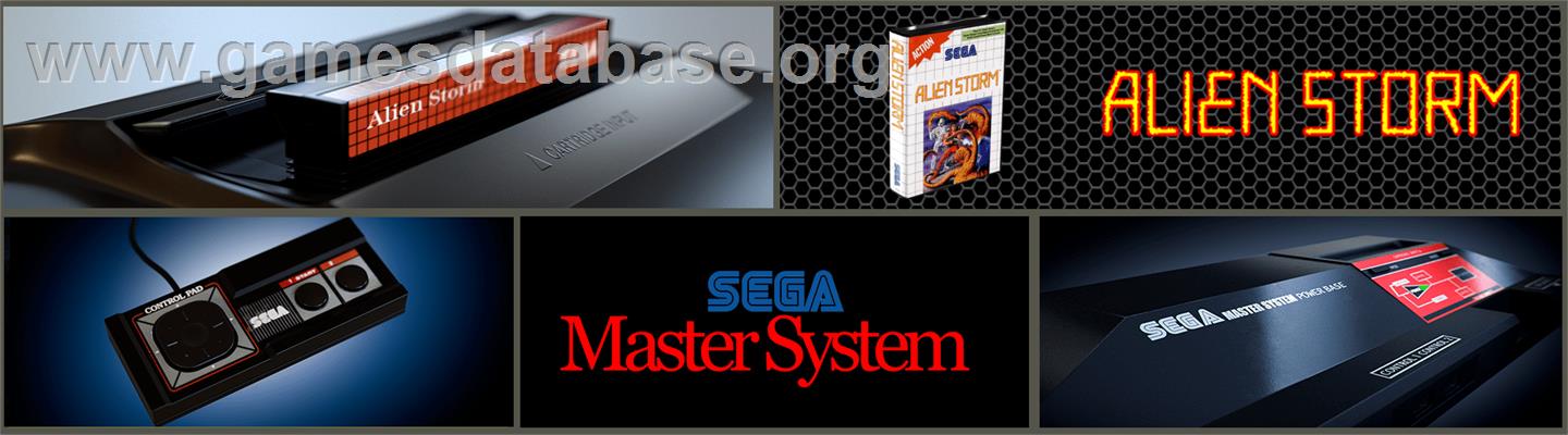Alien Storm - Sega Master System - Artwork - Marquee