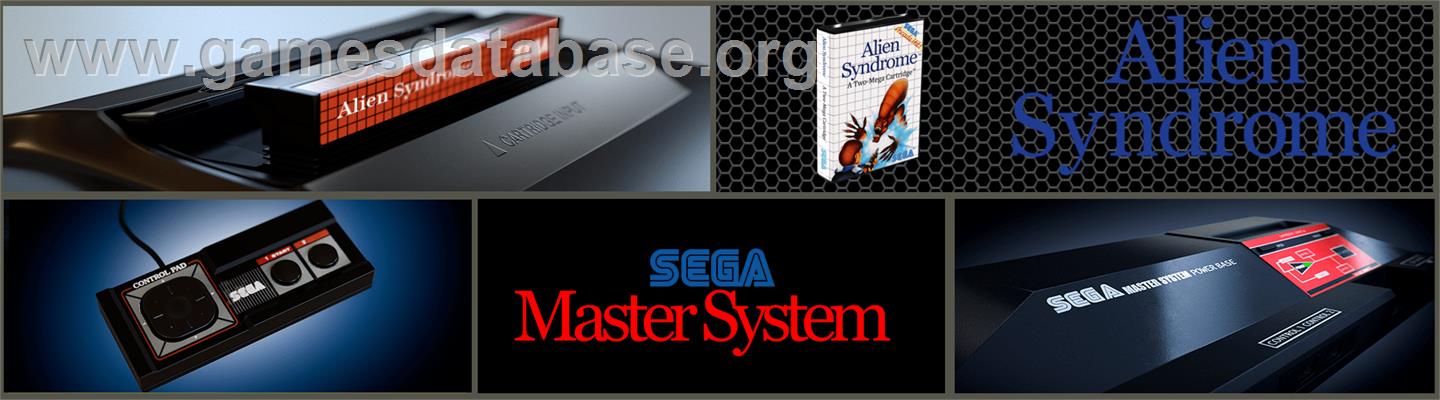 Alien Syndrome - Sega Master System - Artwork - Marquee