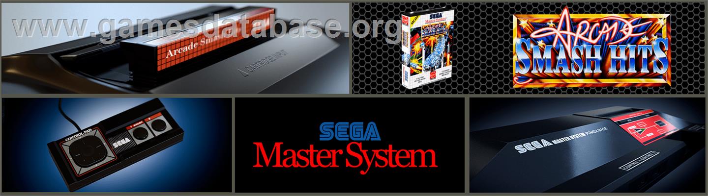 Arcade Smash Hits - Sega Master System - Artwork - Marquee