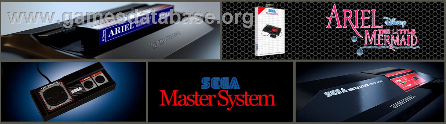 Ariel - The Little Mermaid - Sega Master System - Artwork - Marquee