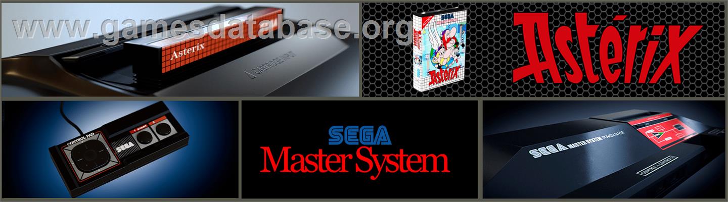 Astérix - Sega Master System - Artwork - Marquee