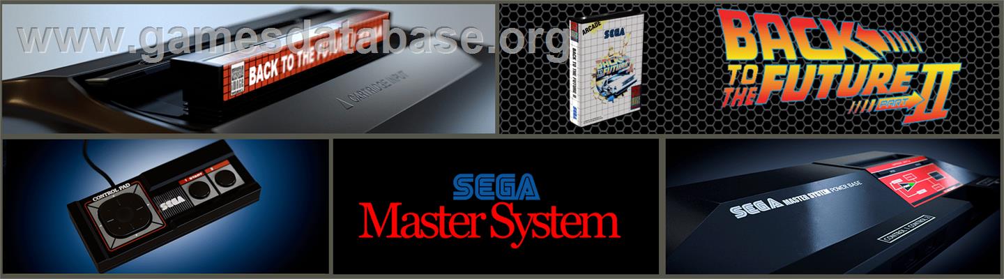 Back To The Future Part 2 - Sega Master System - Artwork - Marquee