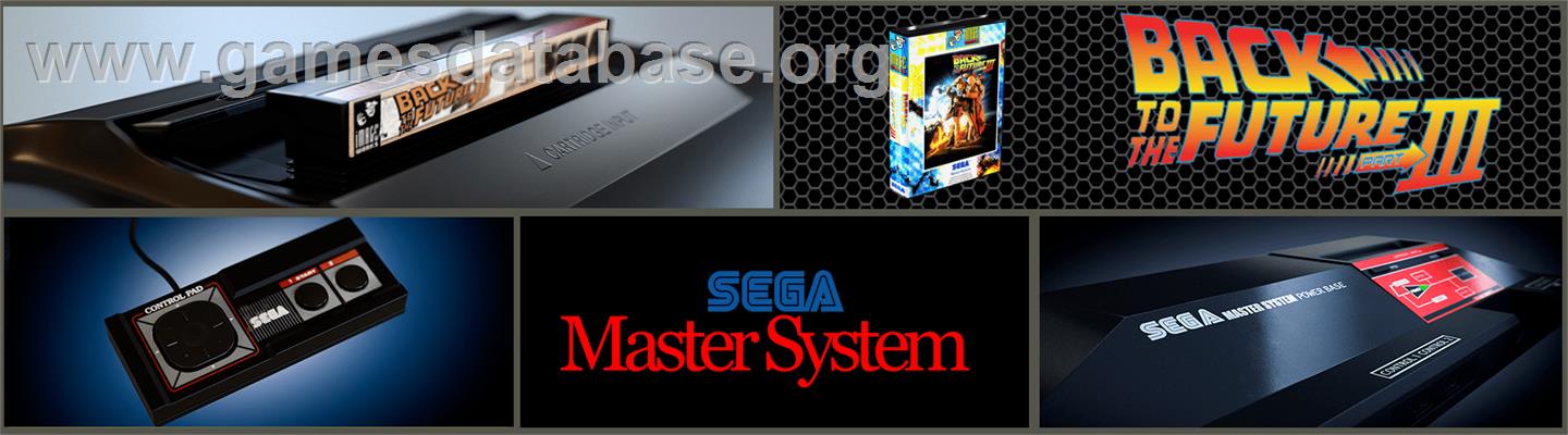 Back to the Future 3 - Sega Master System - Artwork - Marquee