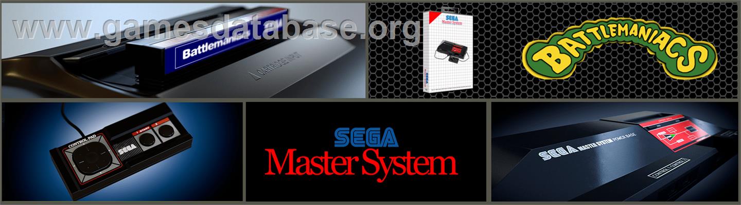 Battle Toads in Battlemaniacs - Sega Master System - Artwork - Marquee
