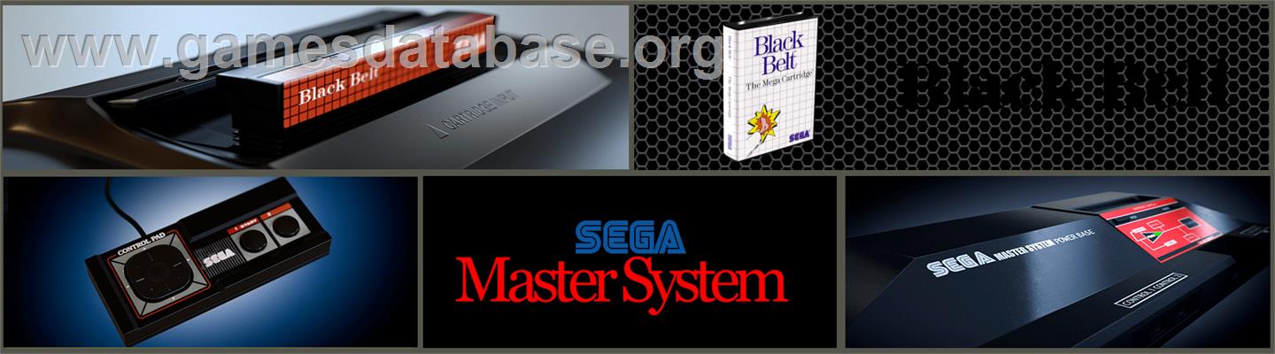 Black Belt - Sega Master System - Artwork - Marquee