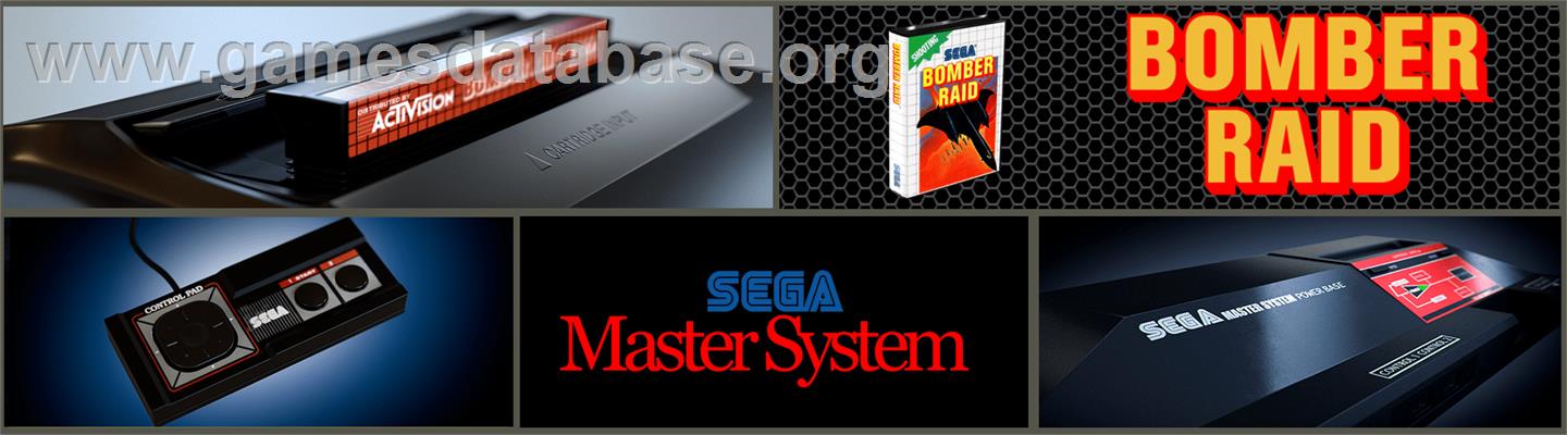 Bomber Raid - Sega Master System - Artwork - Marquee