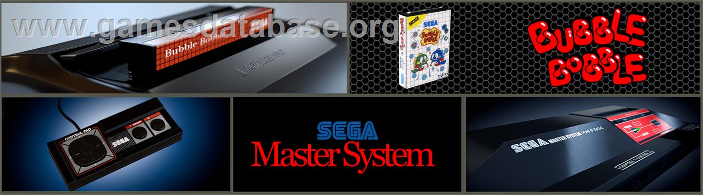 Bubble Bobble - Sega Master System - Artwork - Marquee